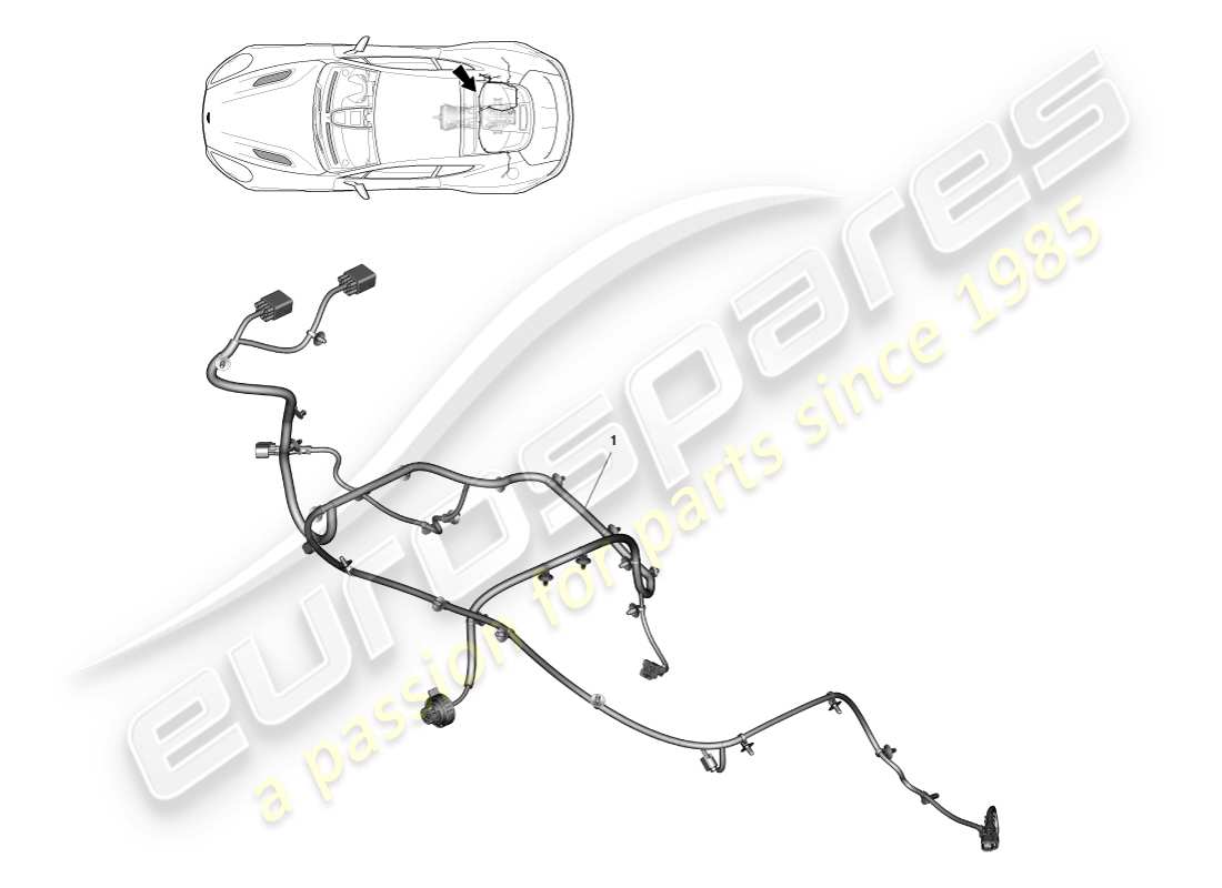 aston martin vanquish (2013) transmission harness part diagram