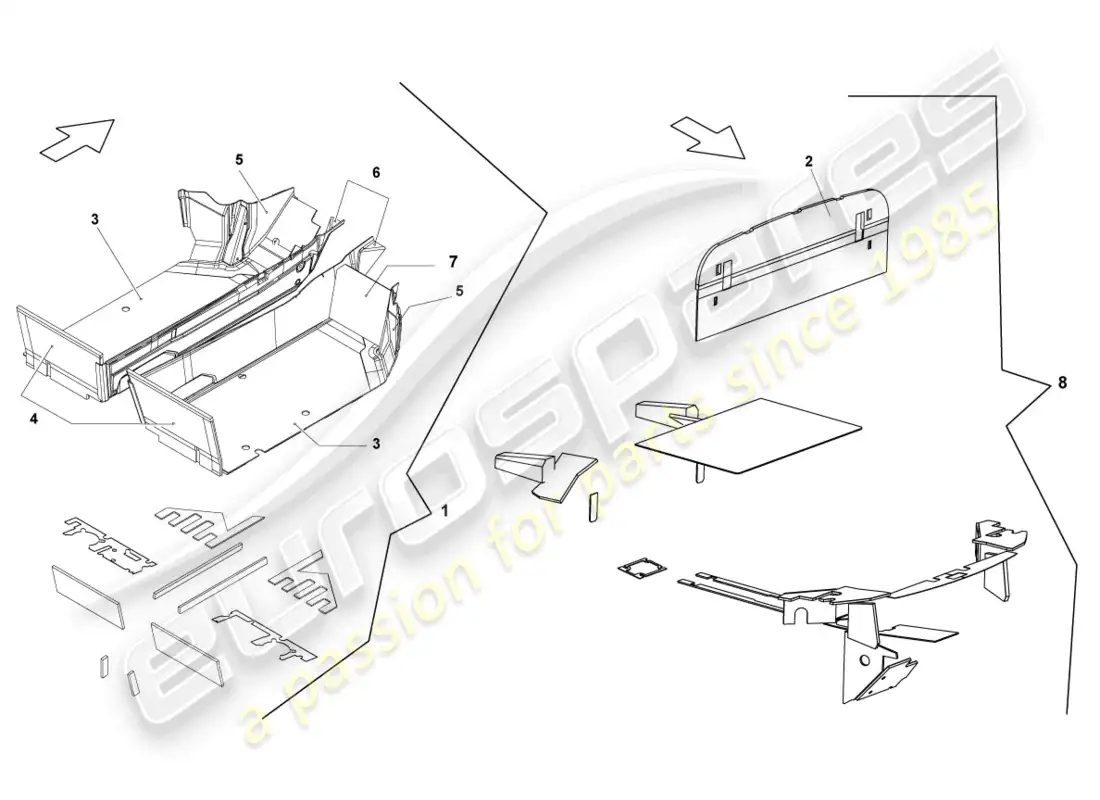 lamborghini lp570-4 sl (2012) floor covering parts diagram