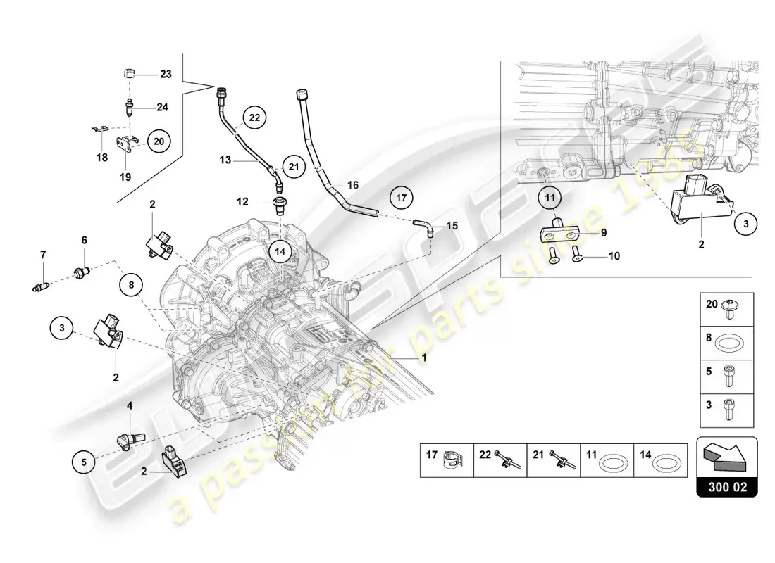 lamborghini ultimae (2022) sensors parts diagram
