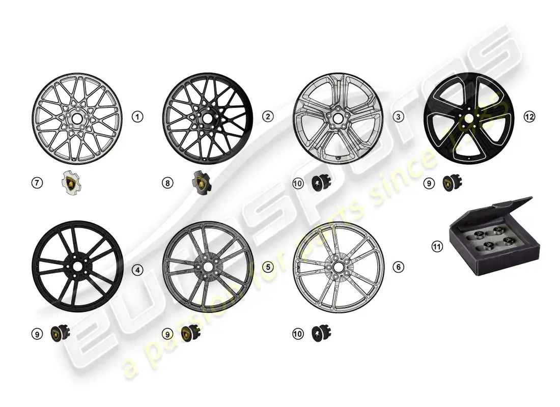 lamborghini gallardo coupe (accessories) retrofit kit parts diagram