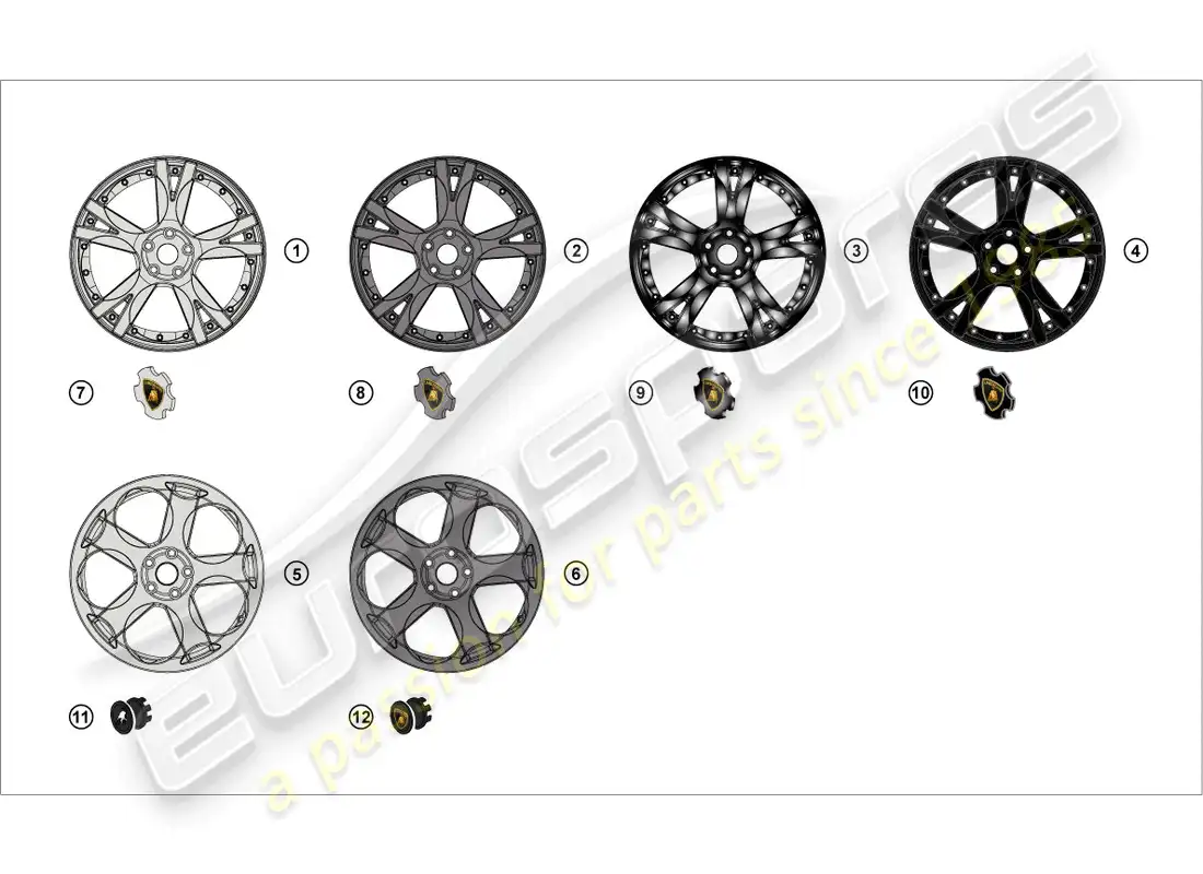 lamborghini gallardo coupe (accessories) retrofit kit parts diagram