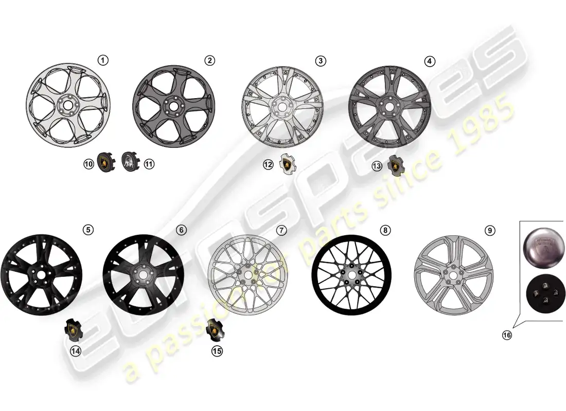 lamborghini gallardo coupe (accessories) retrofit kit parts diagram