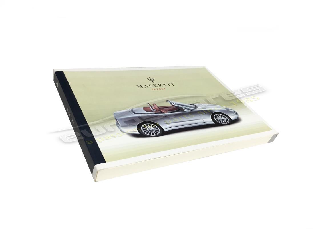 new maserati owners manual m138 sypder front. part number 920000516 (1)