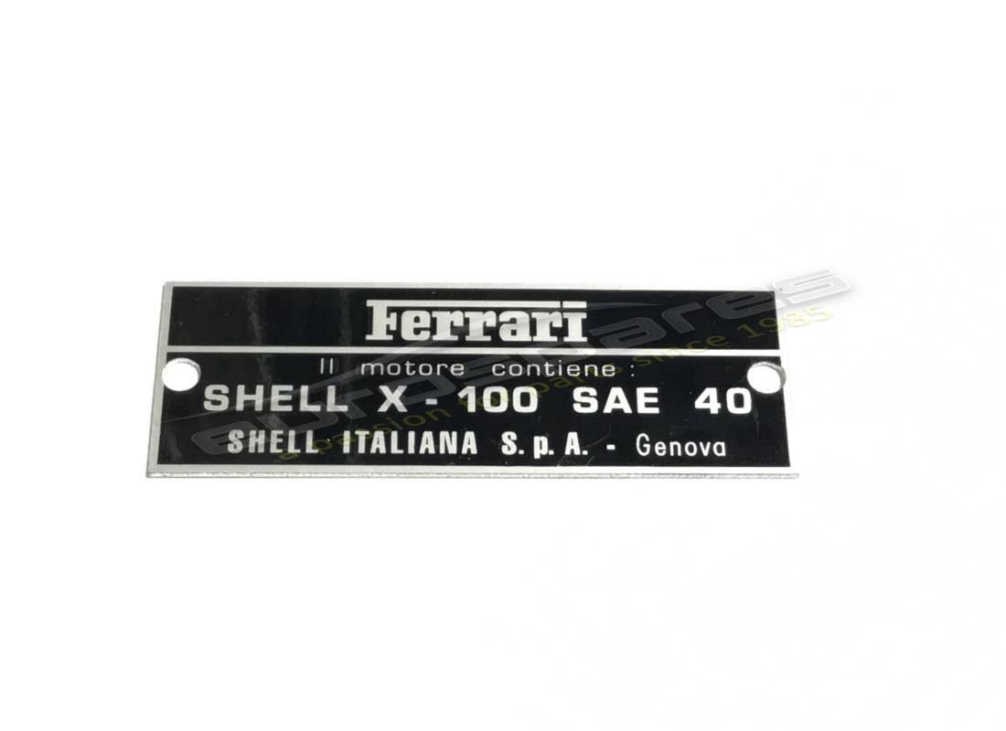 new ferrari oil plate. part number fpl005 (1)