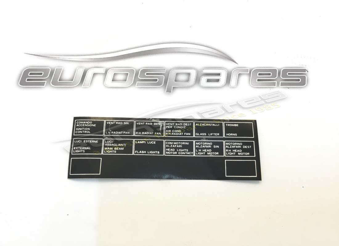 new ferrari adhesive label. part number 40322406 (1)