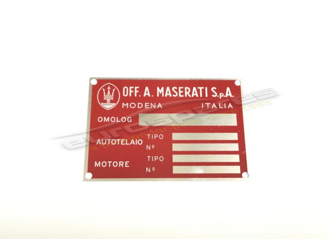 new maserati chassis plate. part number mpl002 (1)