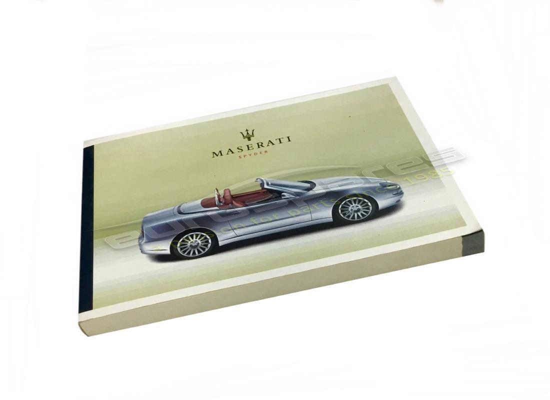 new maserati owners manual m138 sypder en. part number 920000514 (1)