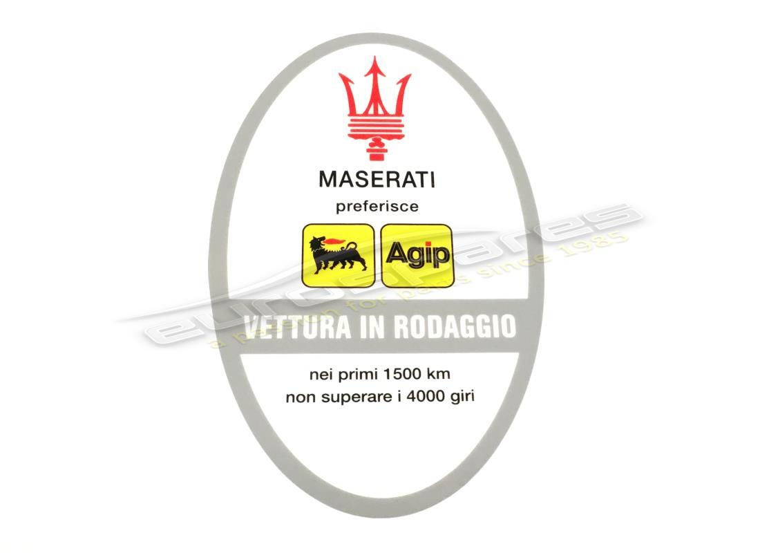 new maserati 70's running in sticker. part number mst001 (1)