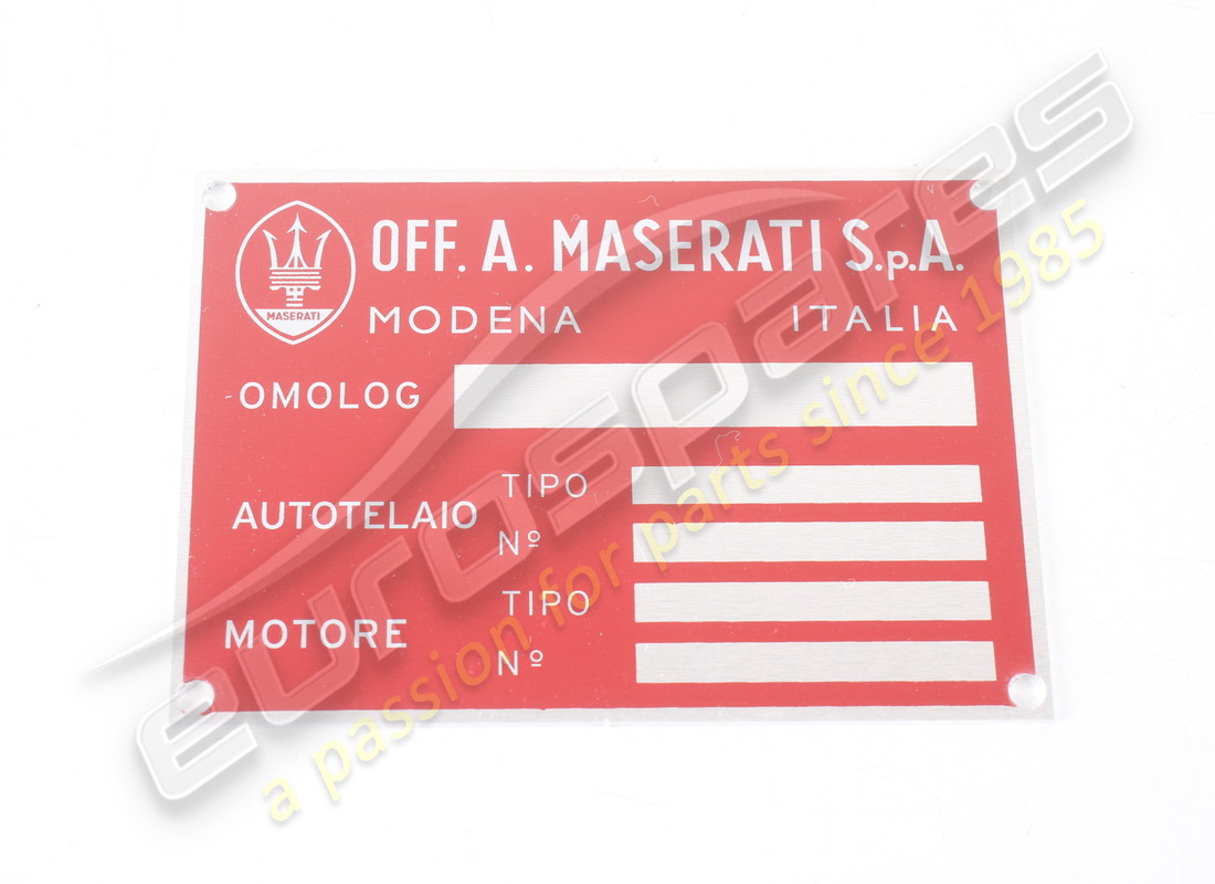 new maserati chassis plate. part number mpl002 (1)