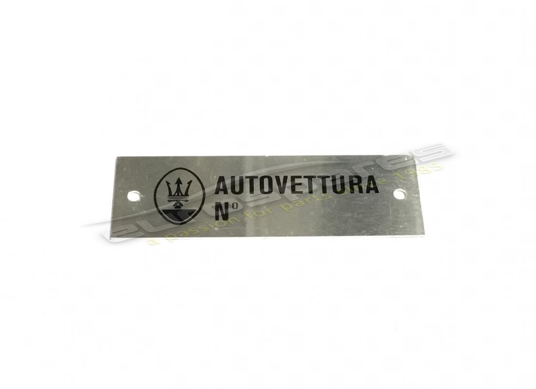 new maserati autovettura plate. part number mpl003 (1)