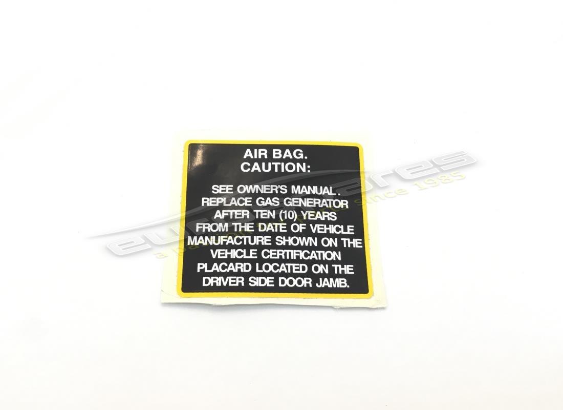 new ferrari plate for air bag upkeep. part number 64499400 (1)