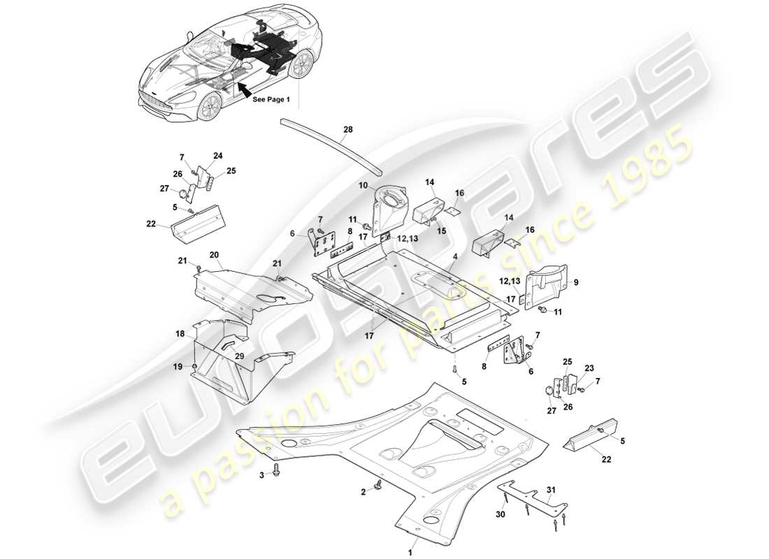 aston martin vanquish (2013) ancillary parts, coupe, page 2 part diagram