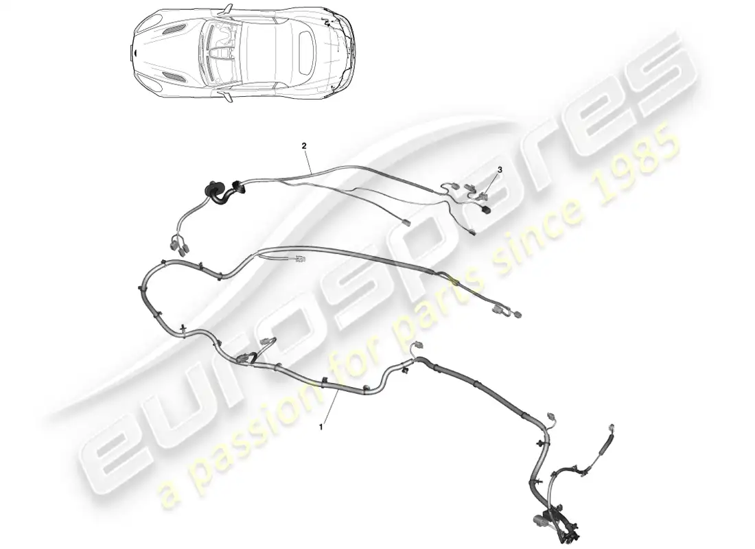 aston martin vanquish (2014) rear end harness, volante parts diagram
