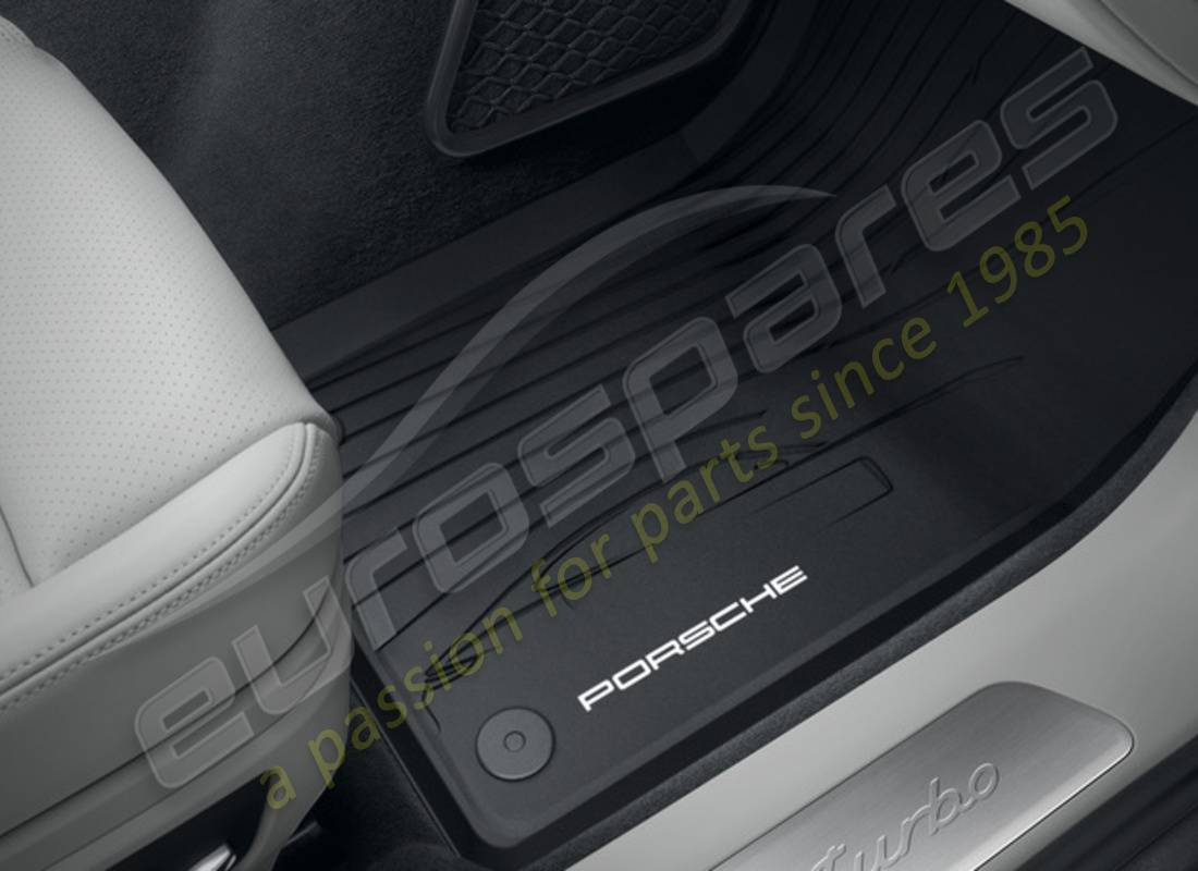 new porsche all-weather floor mats, black. part number 971044800a1e0 (1)