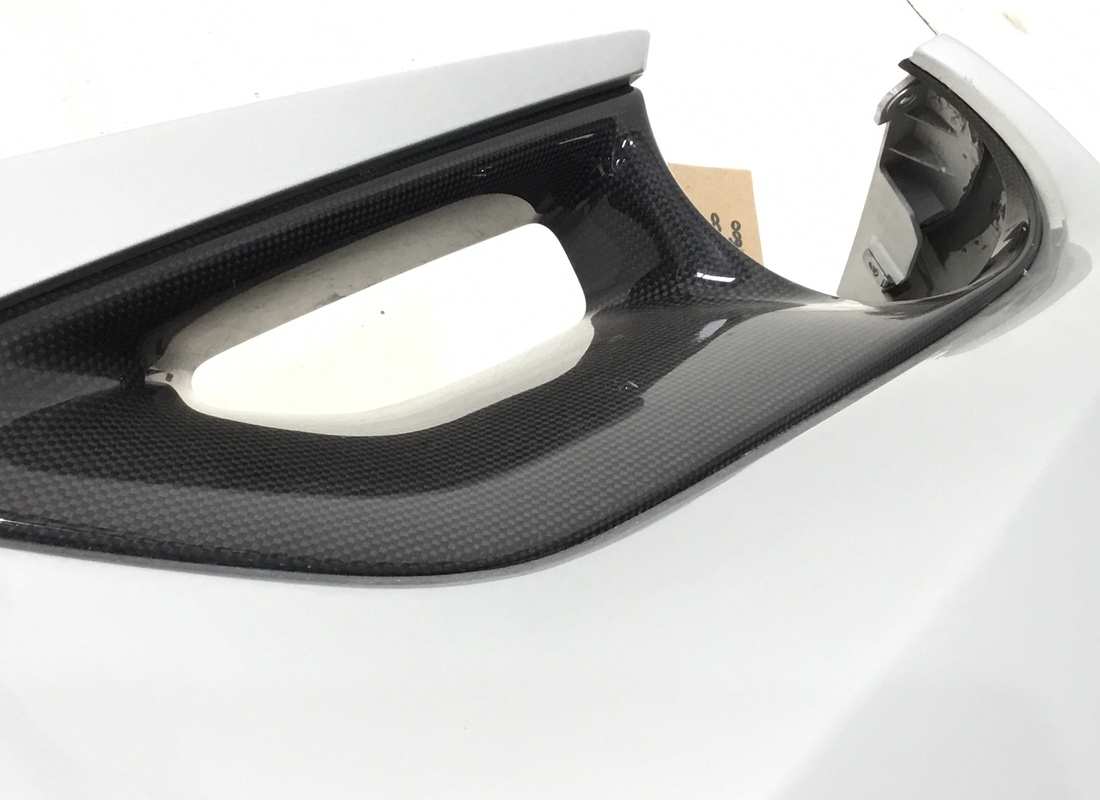 used eurospares ferrari 488 rear bumper with carbon light surrounds. part number eap1374241 (2)
