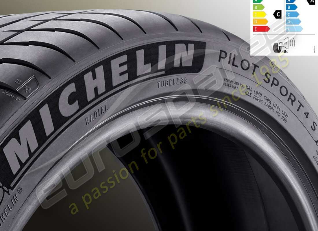 new ferrari michelin front summer tyre pilot sport 4s, 235-35 zr19 (91y). part number 70005006 (1)