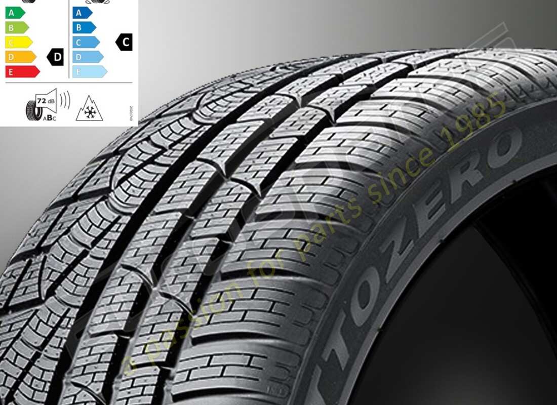 new ferrari pirelli front winter tyre 240 sottozero, 245-40 r19 (98v). part number 70001257 (1)