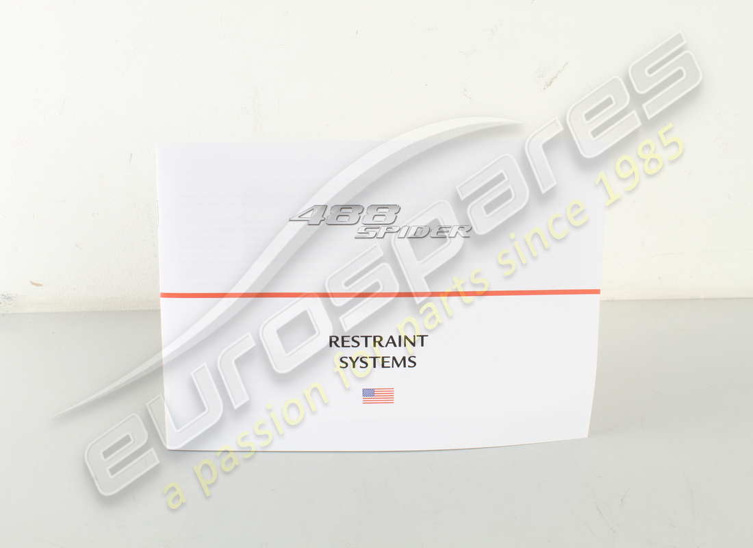 new ferrari safety device booklet. part number 87996100 (1)