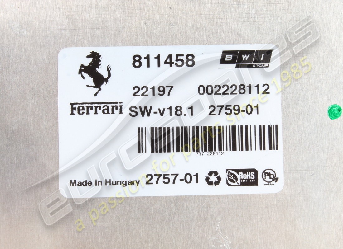 used ferrari suspension ecu. part number 811458 (3)