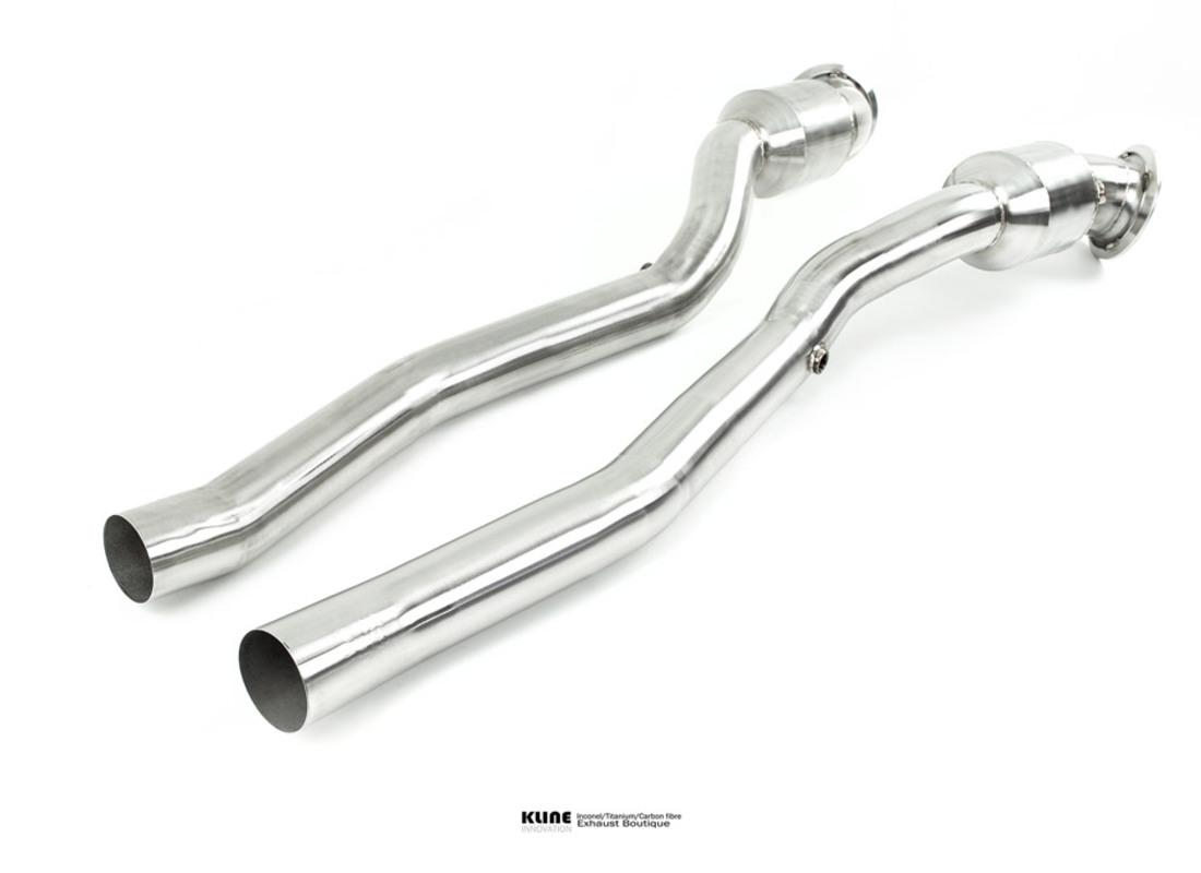 new kline innovation 100cell cat pipe set - stainless steel. part number klfer812100csss (2)