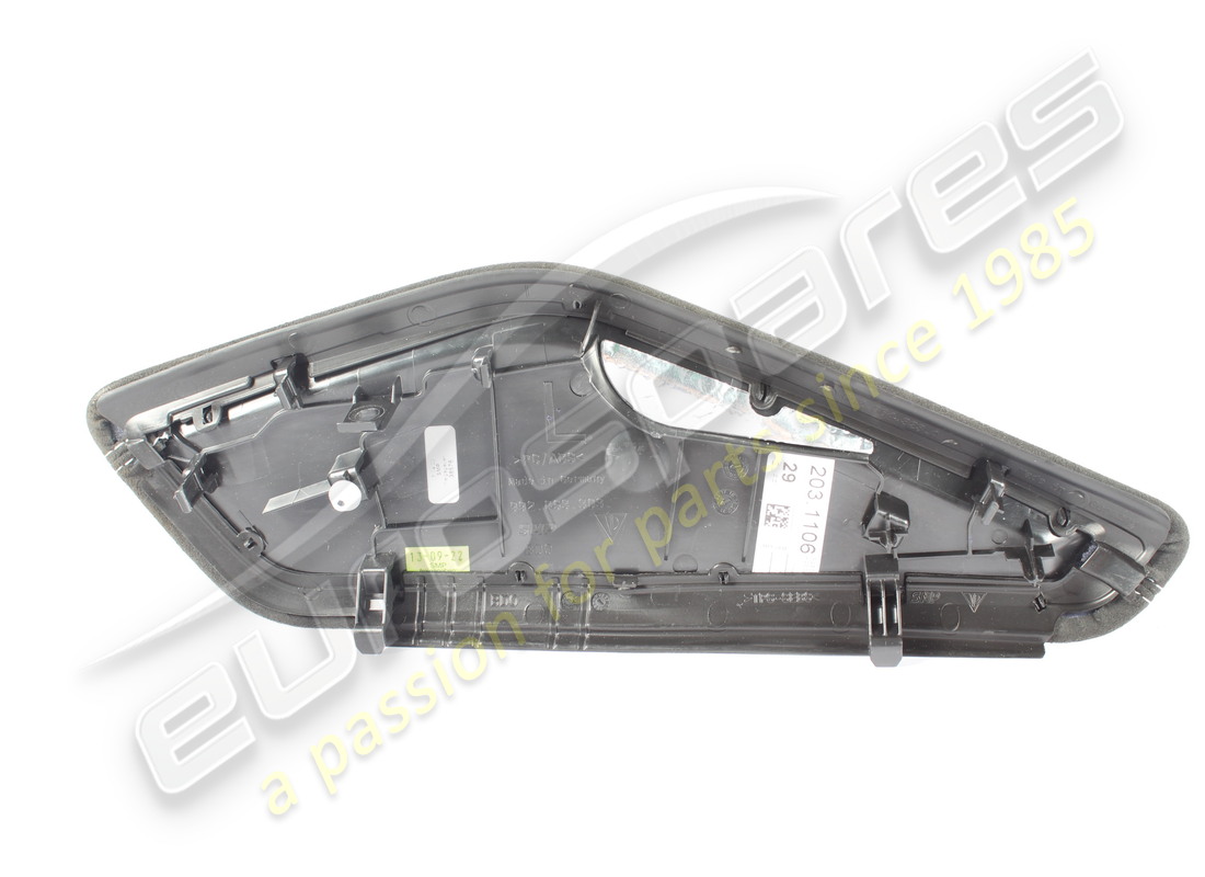 used porsche side panel trim black/silver. part number 992863303fqa0 (2)