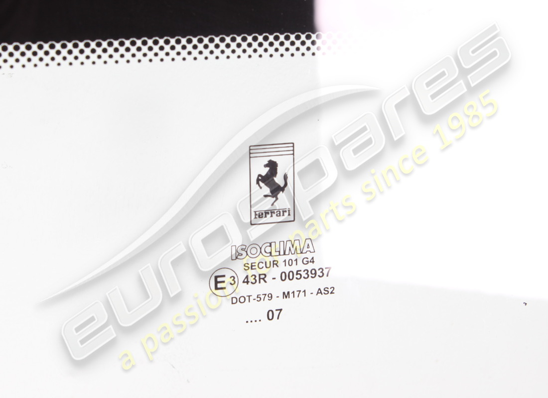 used ferrari glass for rear hood. part number 68074900 (2)