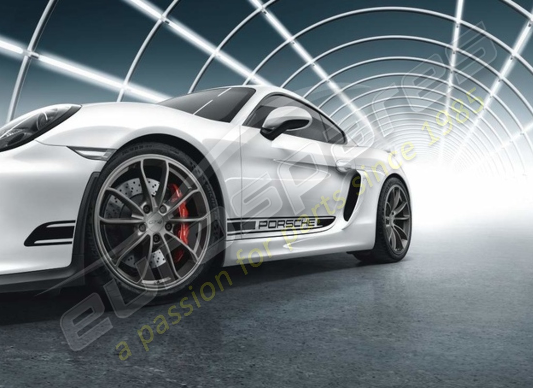 new porsche 20-inch gt4 set of wheels - in platinum (satin-gloss). part number 98104460302 (2)