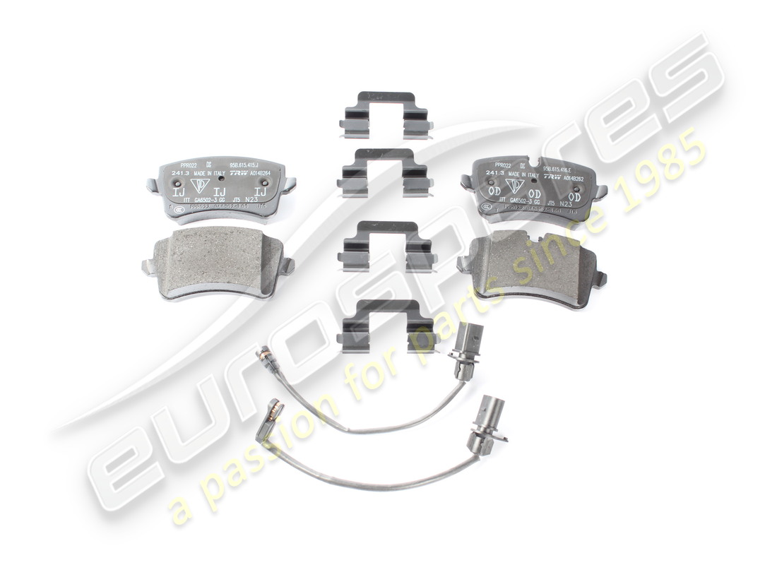 new porsche 1 set of brake pads. part number 95b698451h (1)
