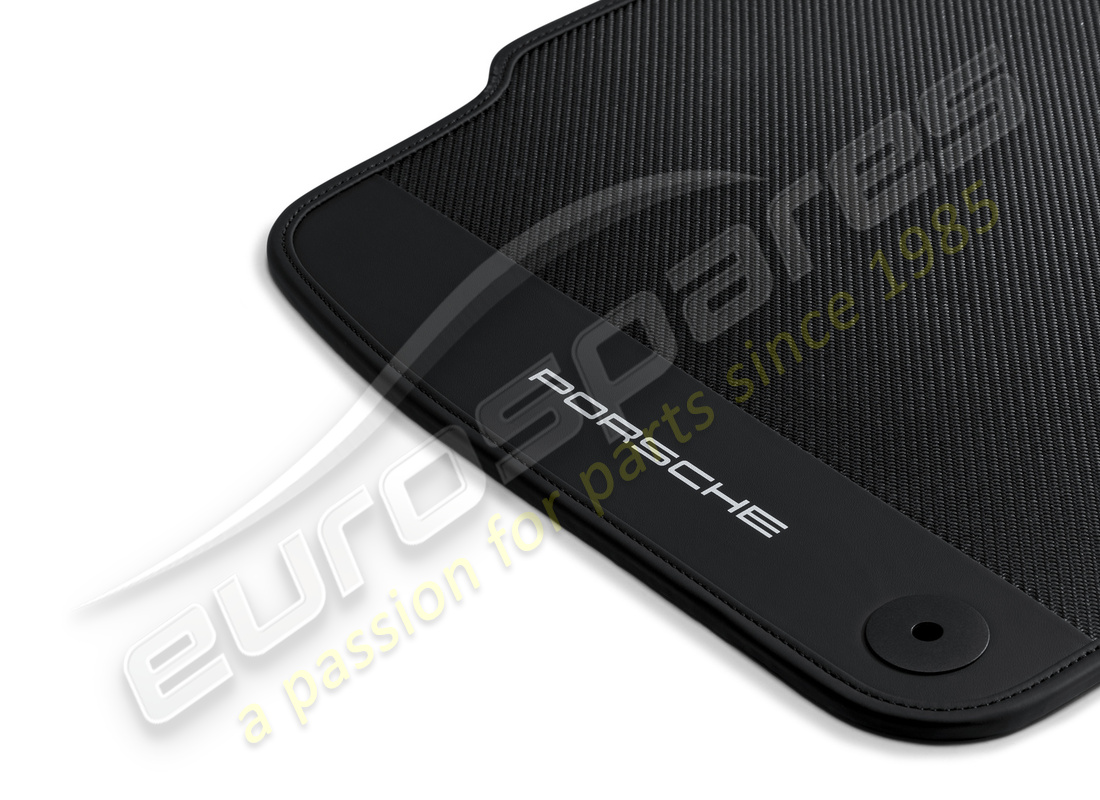 new porsche carbon floor mats with leather edging. part number 9y0044844 (2)