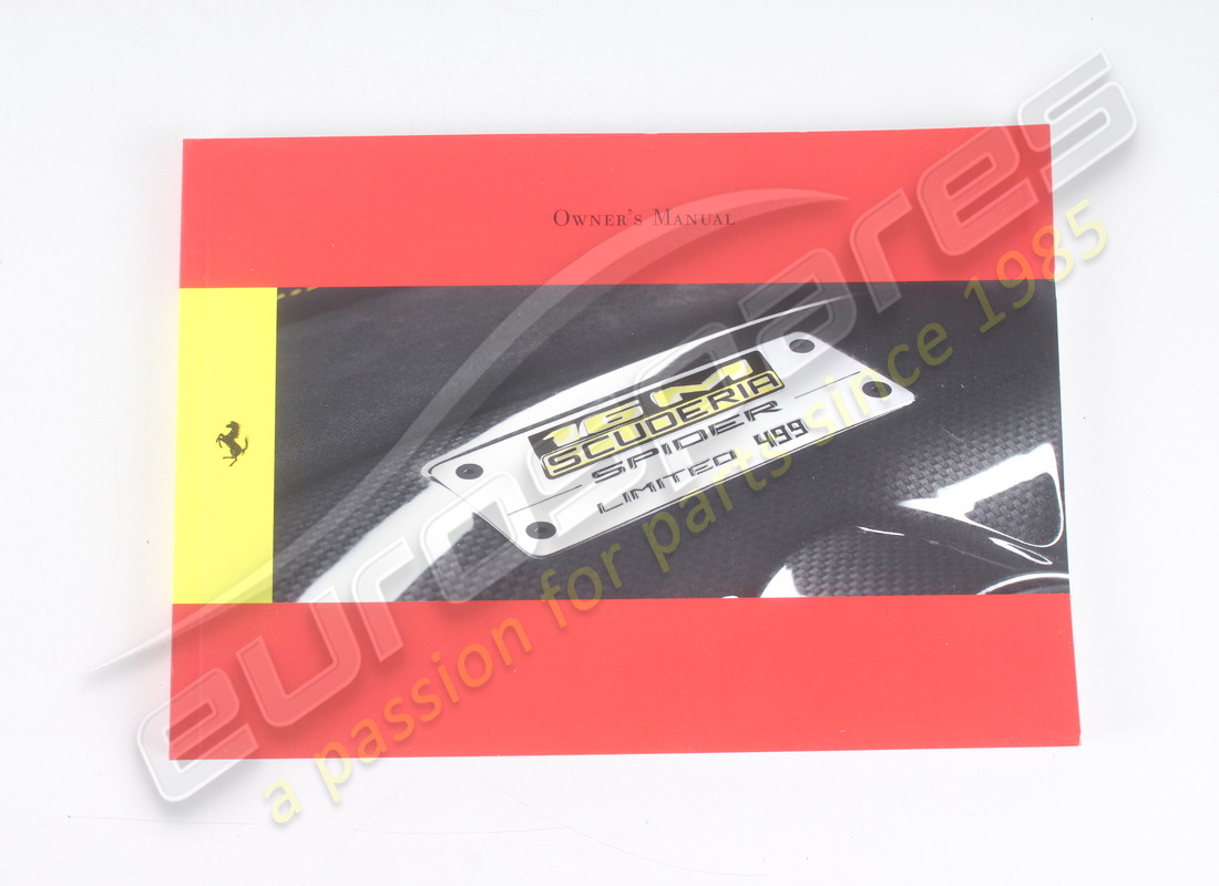 new ferrari instruction book -english- -. part number 82087200 (1)