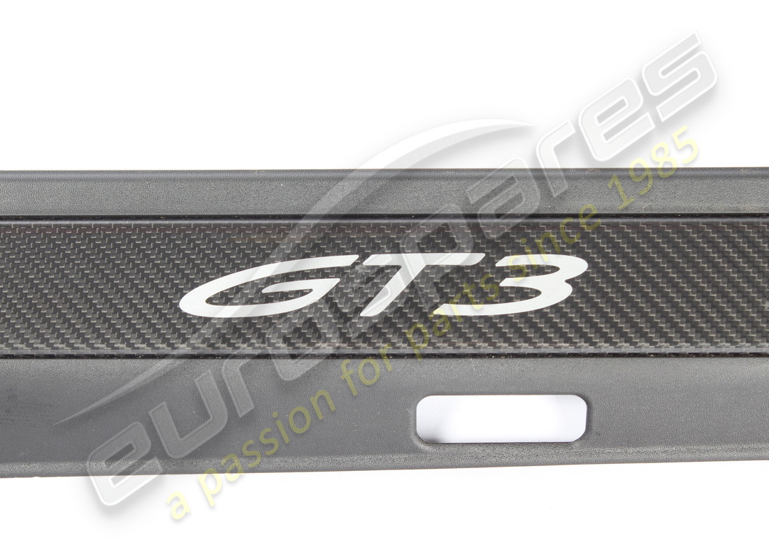 used porsche entry strip, illuminated black. part number 9gt8533691e0 (2)