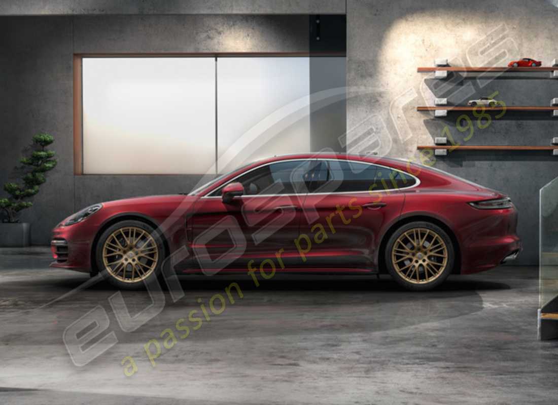 new porsche 21-inch exclusive design sport summer wheel and tyre set - painted in aurum (satin-gloss). part number 971044665r (2)