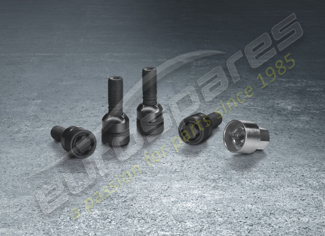 new porsche anti-theft wheel bolts, black, 49mm. part number 971698030b (1)