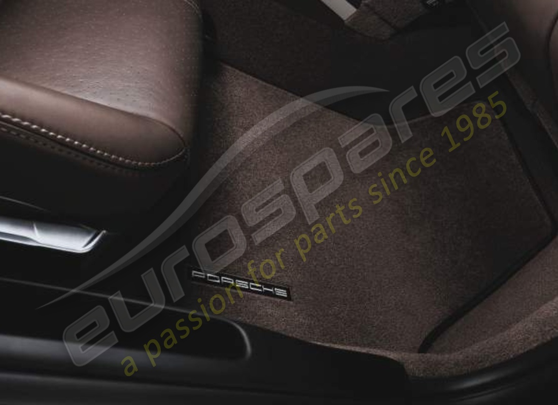 new porsche floor mats with nubuk surround (black). part number 99704480119a43 (1)