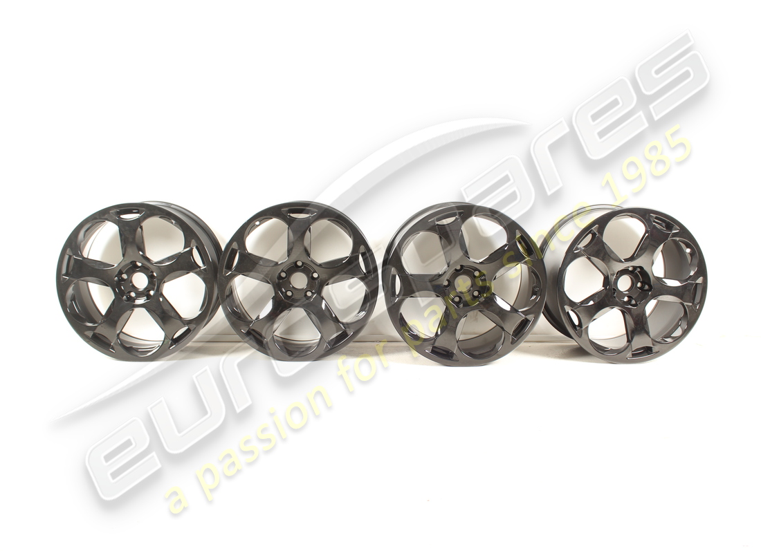 RECONDITIONED Lamborghini CASSIOPEA WHEEL SET IN BLACK . PART NUMBER EAP1481291 (1)