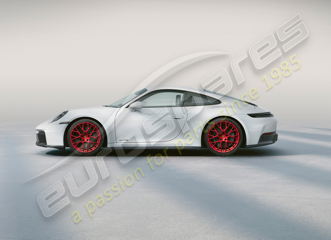 new porsche 20/21-inch rs spyder design winter wheel-and-tyre set, painted in pyro red. part number 992044631f (2)