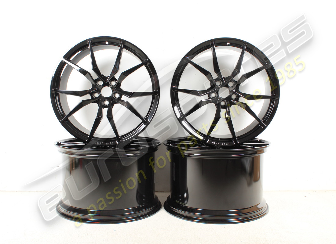 NEW (OTHER) Lamborghini SHINY BLACK DIONE RIMS KIT . PART NUMBER 0R8340032 (1)