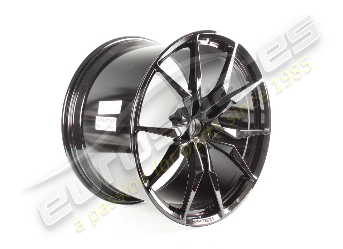 new (other) lamborghini shiny black dione rims kit. part number 0r8340032 (12)