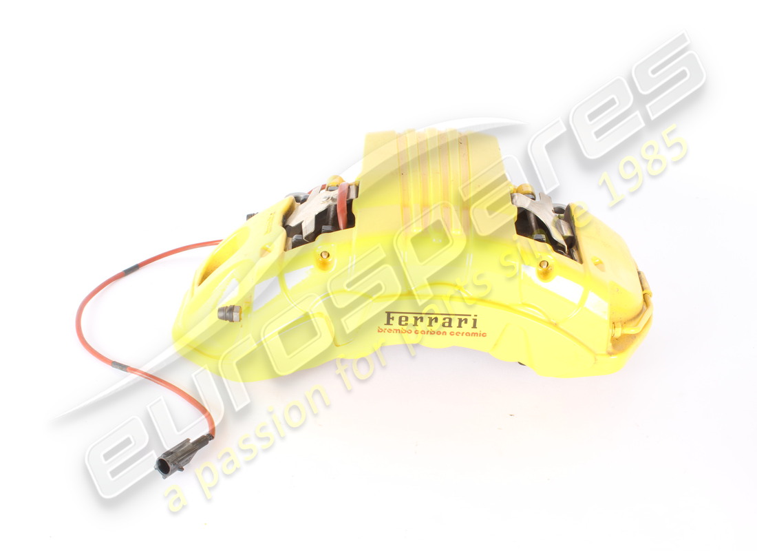 USED Ferrari CALIPER COMPLETE CARBON CERAMIC ANT.SX GIALL . PART NUMBER 776910 (1)