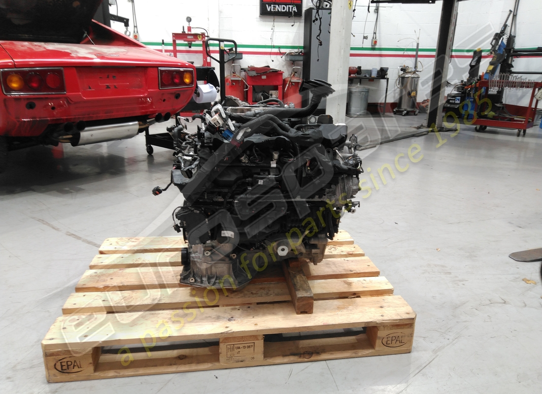 used lamborghini engine. part number 0p2100021s (2)