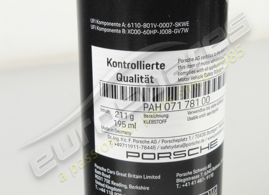 NEW PORSCHE ADHESIVE. PART NUMBER PAH07178100 (2) new porsche adhesive. part number pah07178100 (2)