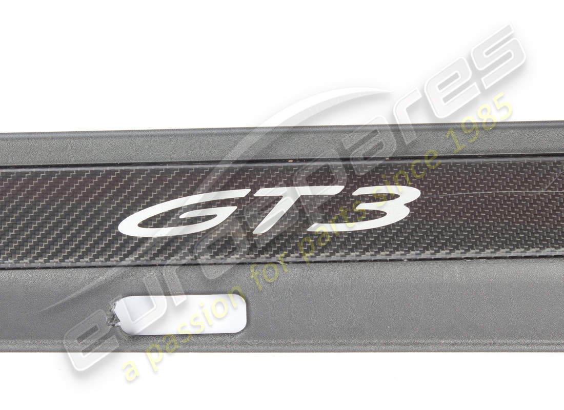 damaged porsche entry strip, illuminated black. part number 9gt8533701e0 (2)