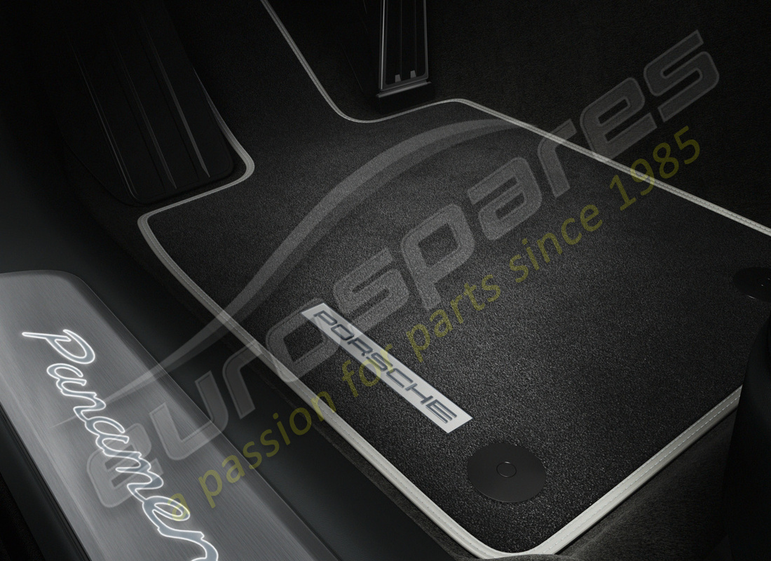 new porsche custom floor mats with leather trim. part number 97104430200xxx (1)