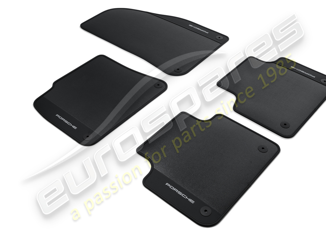 new porsche carbon floor mats with leather edging. part number 9y0044844 (3)