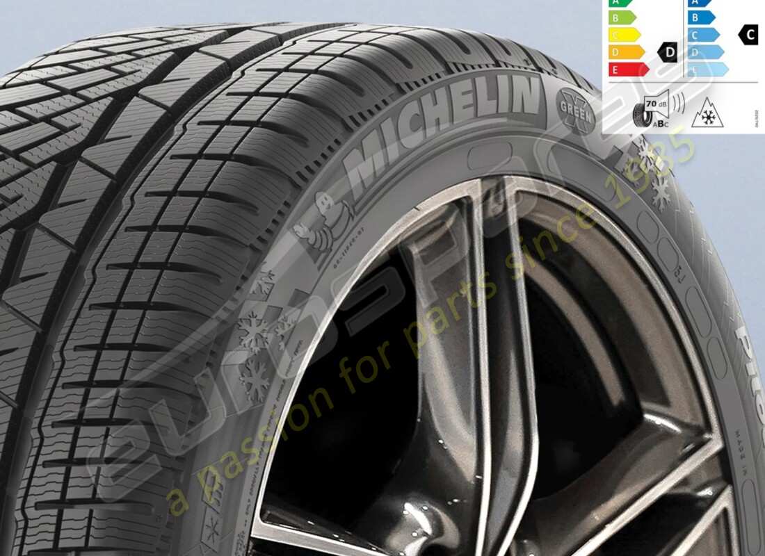 new ferrari michelin front winter tyre pilot alpin pa4, 245-35 r20 (95w). part number 70004626 (1)