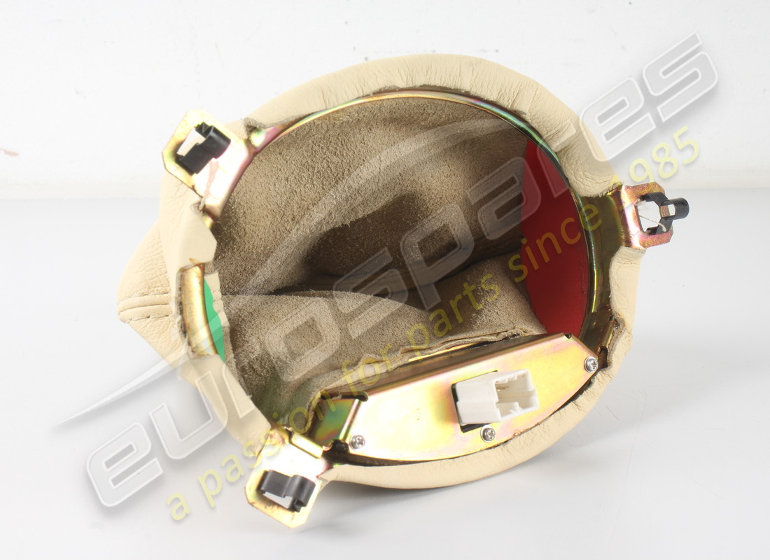 new (other) maserati automatic gear lever leather surround - rhd - cream. part number 981001402 (5)