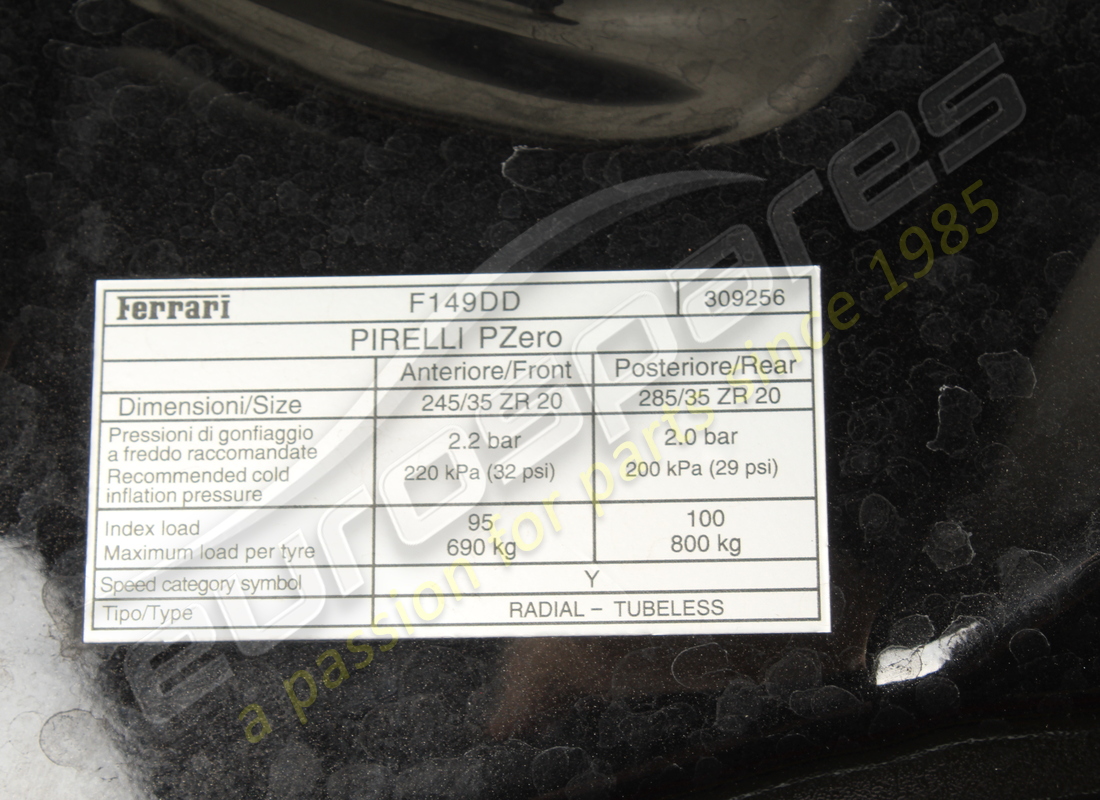 used ferrari pressed lid. part number 85312411 (5)