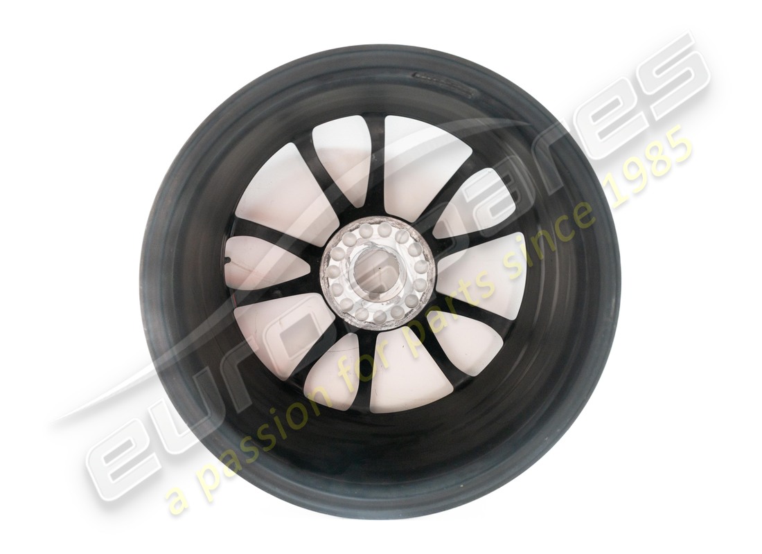 used porsche front alloy wheel rim ,gt3 rs matt black. part number 99136216382je1 (3)