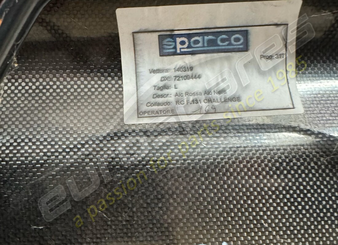 used ferrari pair of 360 cs seats. part number eap1553128 (10)