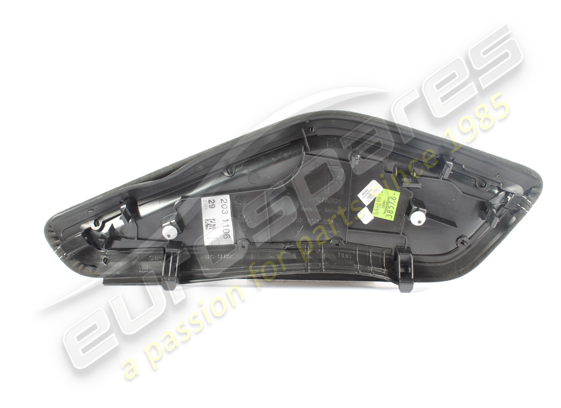 used porsche side panel trim black/silver. part number 992863304fqa0 (2)
